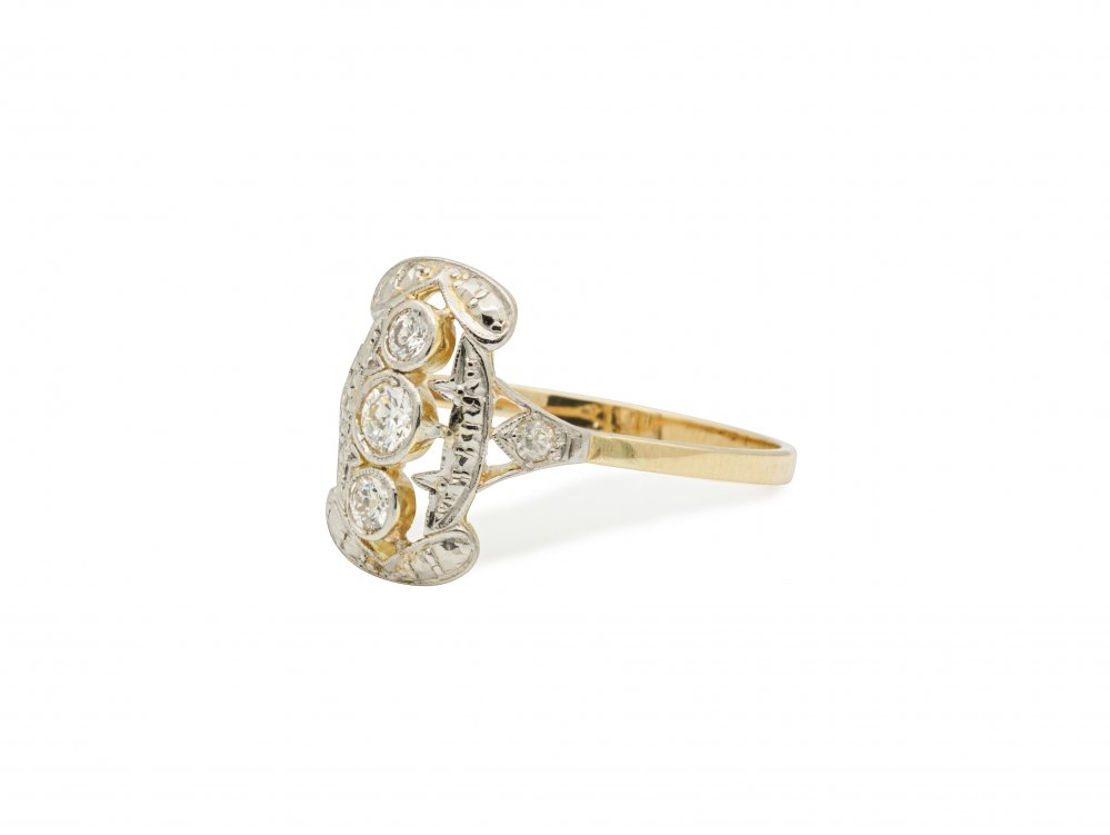 Antieke ringen - Antieke Art Deco ring diamant