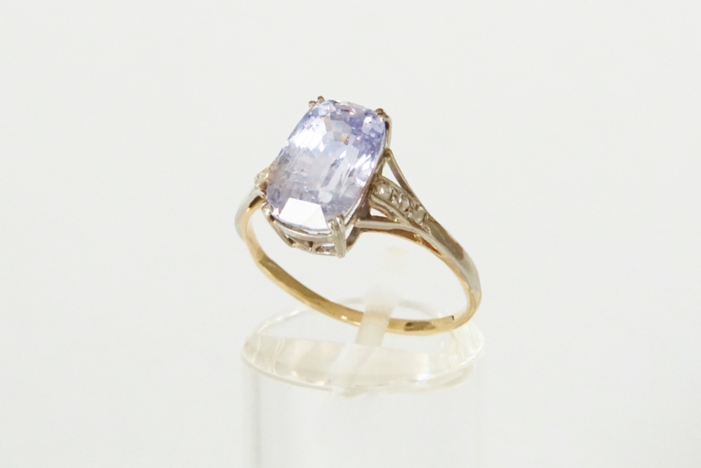 Antieke ringen - Verkocht 20er jaren ring met ioliet