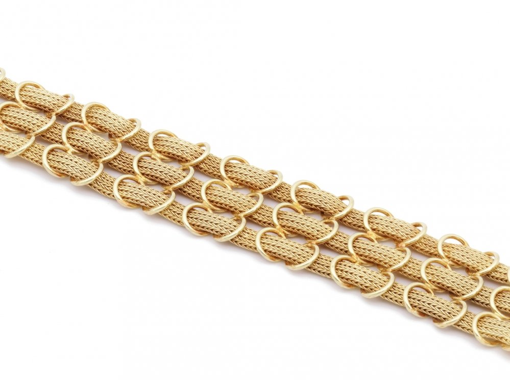 Kettingen en Armbanden - Geelgouden vintage armband