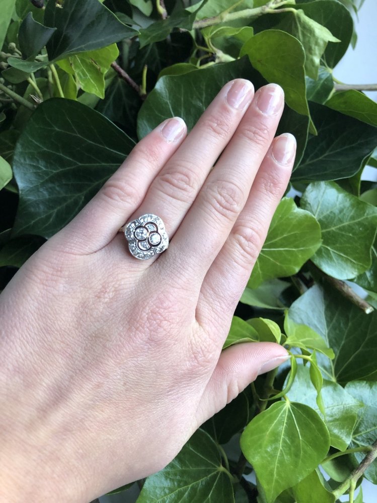 Antieke ringen - Art Deco ring diamant Nederlands