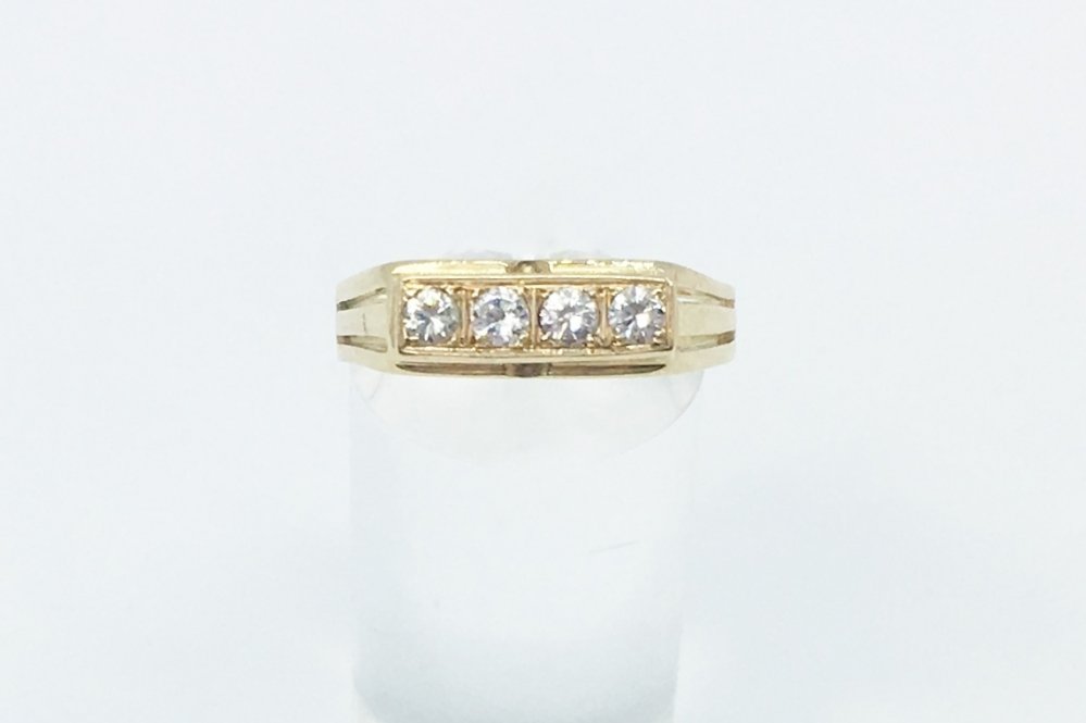 Antieke ringen - Verkocht Art Deco rijring diamant