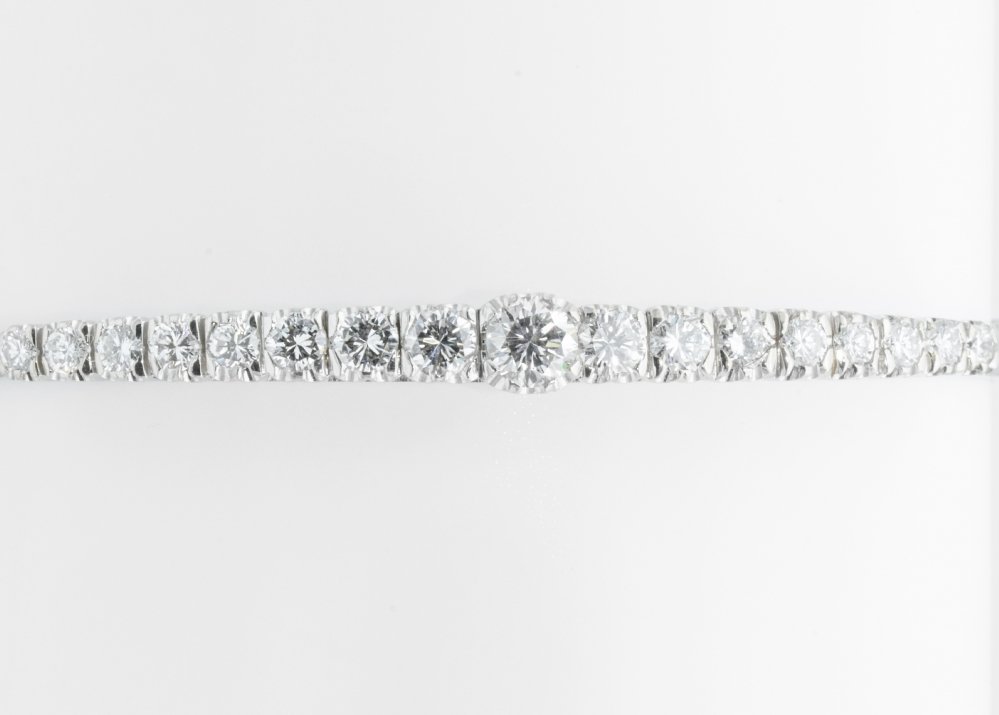 Kettingen en Armbanden - Witgouden slavenarmband diamant 1.50 ct