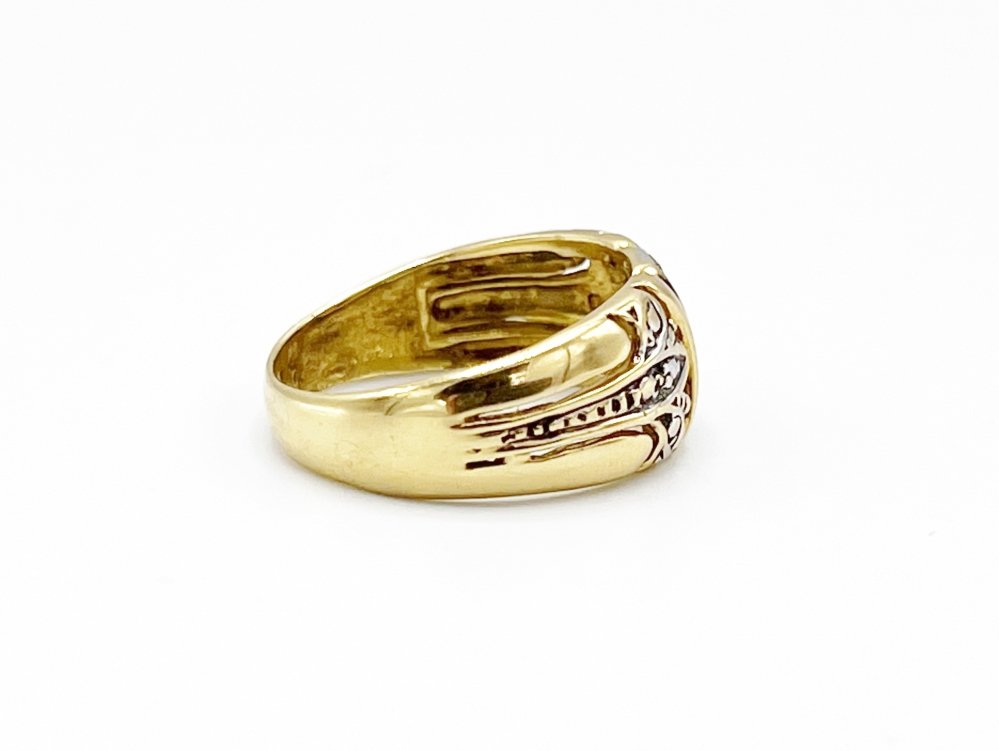 Antieke ringen - Brede vintage ring goud