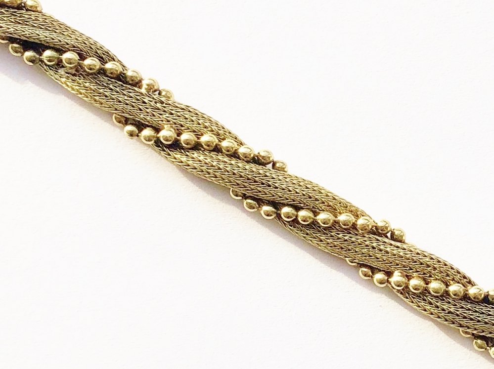 Kettingen en Armbanden - Vintage gouden bolletjes armband
