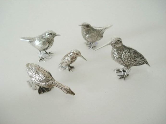 Antiek zilver overig - Verkocht Zilveren vogel