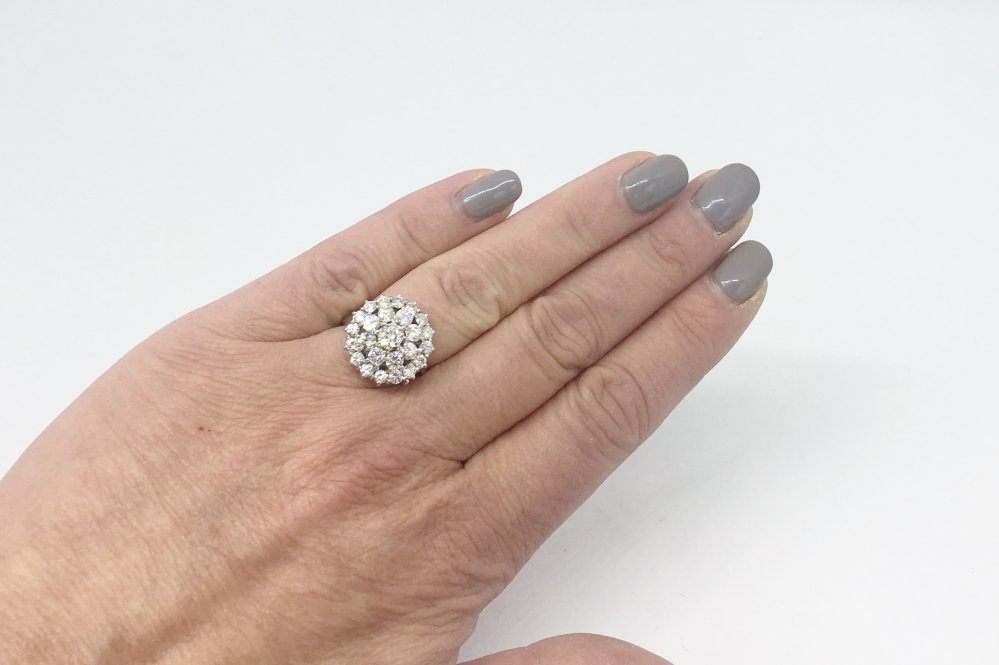 Antieke ringen - Verkocht Witgouden ring briljant 1.85ct