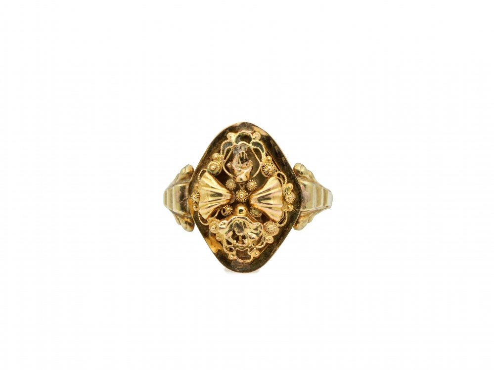 Antieke ringen -  antieke Filigrain ring goud