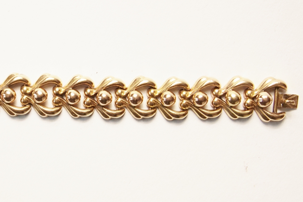 Kettingen en Armbanden - Verkocht 60er jaren armband bolletjes schakel