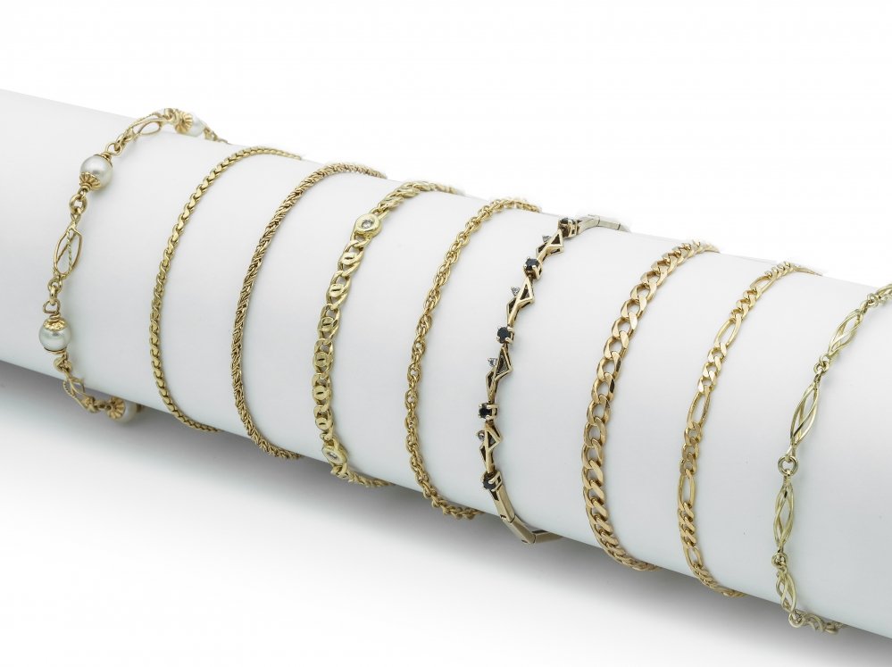 Kettingen en Armbanden - Diverse gouden schakel armbandjes