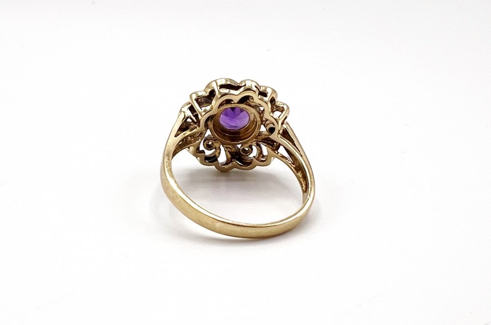 Antieke ringen - Vintage amethist ring