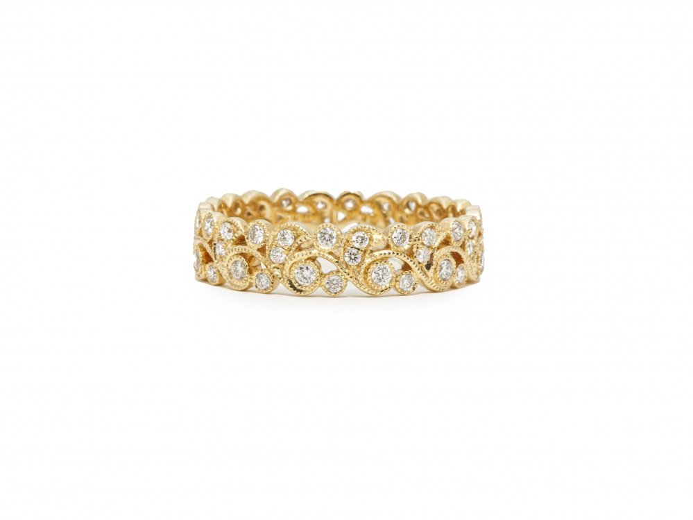 Antieke ringen - Gouden Alliance ring diamantjes