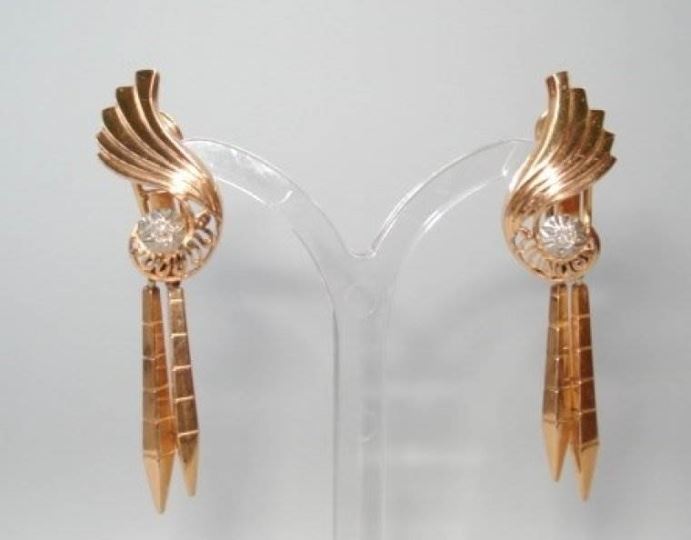 Oorbellen - Verkocht Gouden oorbellen 50er jaren