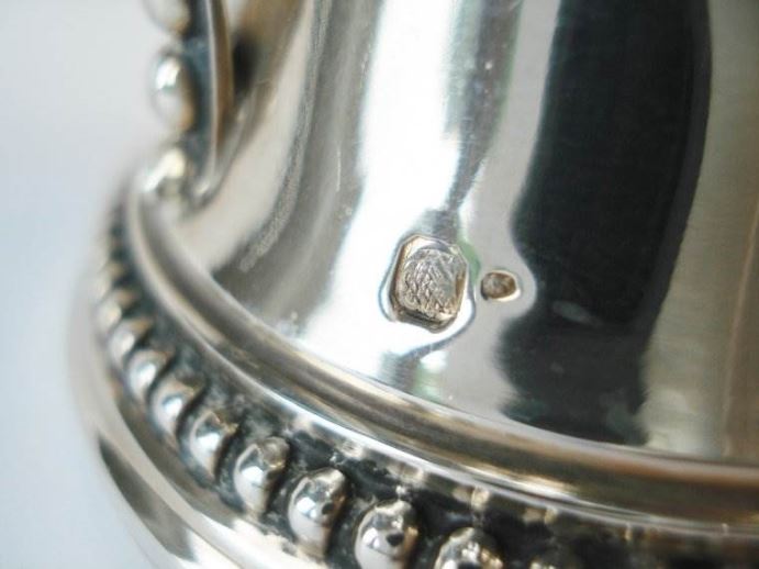 Antiek zilver overig - Zilveren mosterdpot