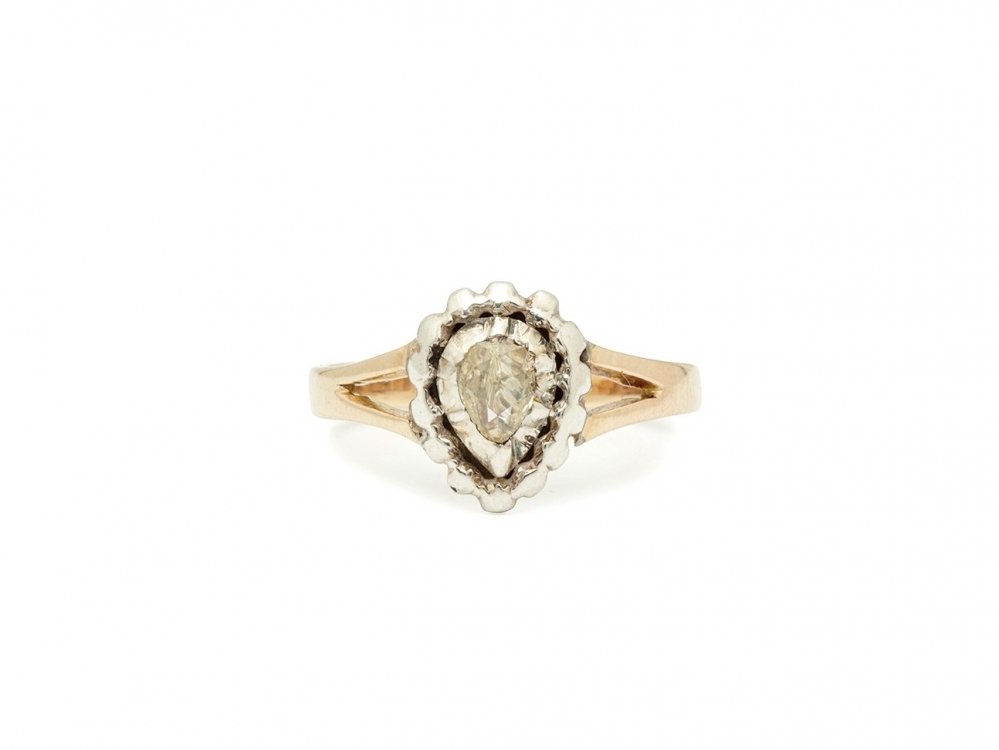 Antieke ringen - Antieke roosdiamanten ring