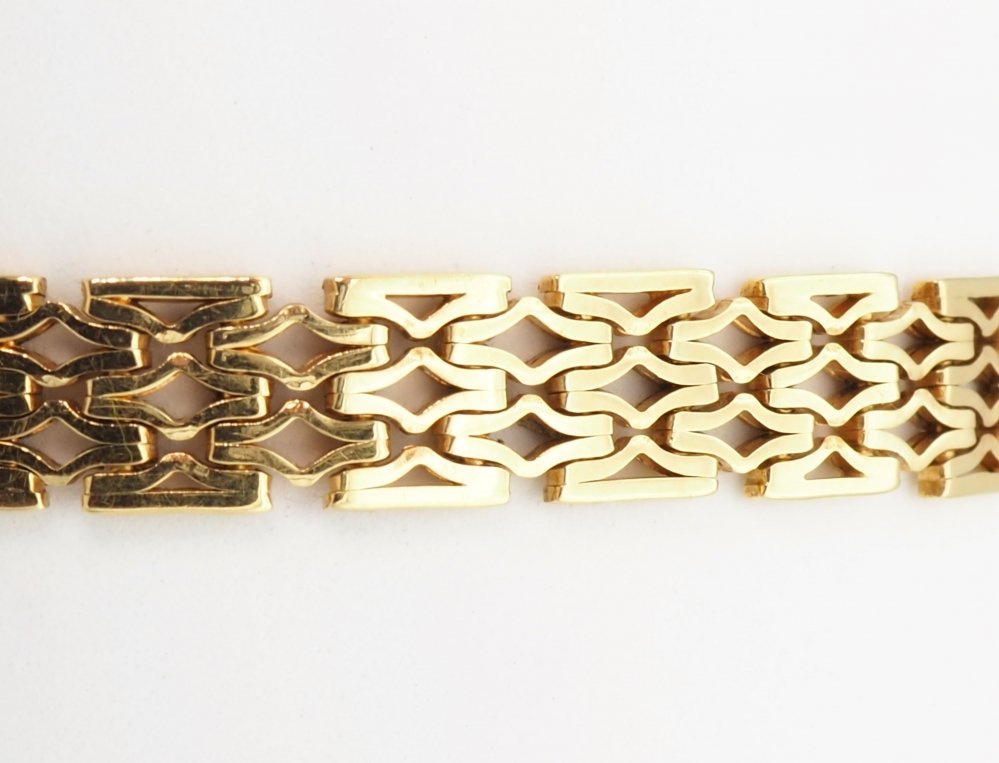 Kettingen en Armbanden - 70er jaren armband geelgoud