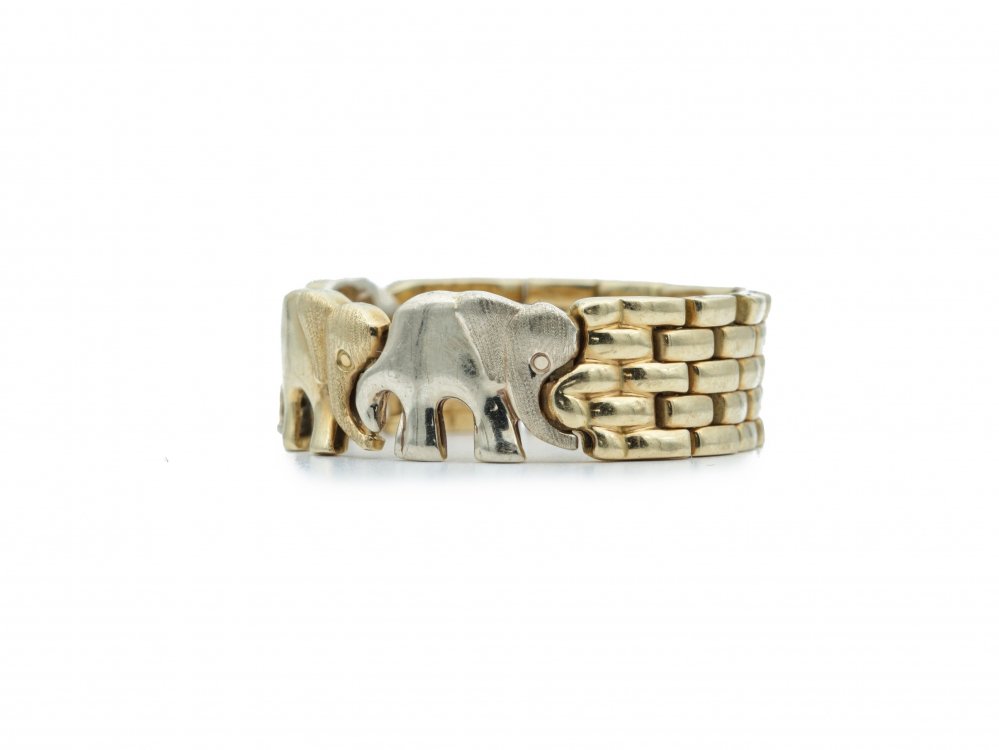 Antieke ringen - Gouden ring olifanten