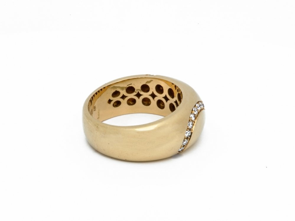 Antieke ringen - Vintage 18 karaat massief gouden ring. 