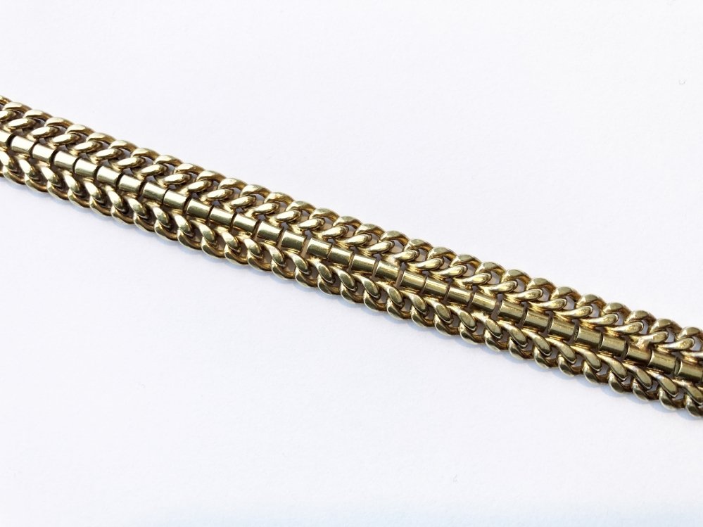 Kettingen en Armbanden - Vintage gouden schakelarmband