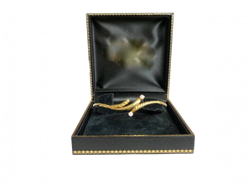 Kettingen en Armbanden - Gouden vintage armband diamant.
