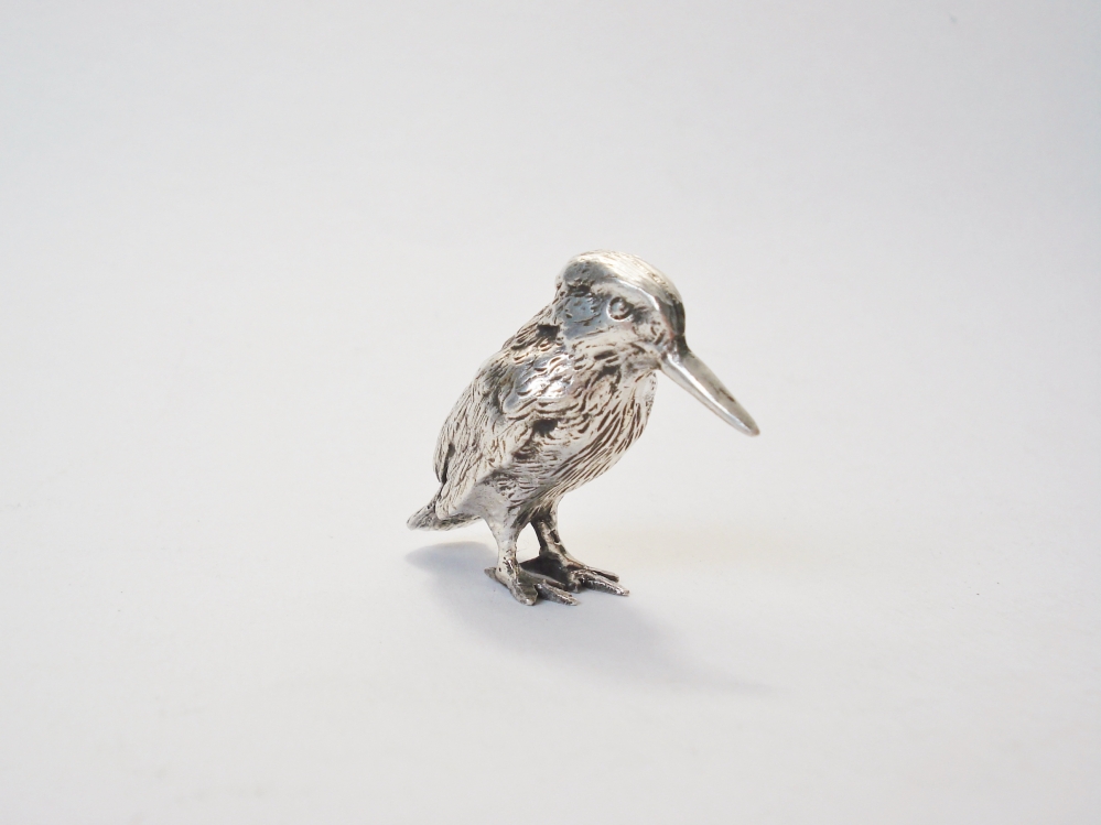 Antiek zilver overig - Zilveren ijsvogeltje